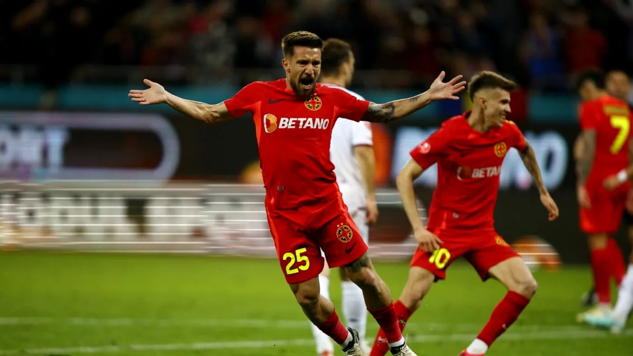 FCSB - Rapid București 2-2, în a 5-a etapă a play-off-ului din Superligă. Spectacol total pe Arena Națională! Echipa lui Gigi Becali a pus o mână pe titlu!