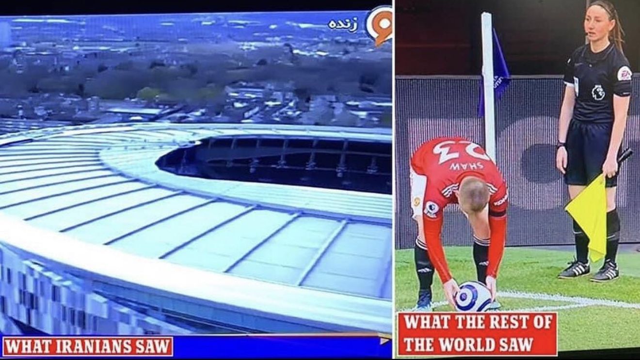Situație incredibilă! Televiziunea de stat din Iran a cenzurat transmisia live a partidei Tottenham - Manchester United de peste 100 de ori pentru a nu arăta picioarele goale ale arbitrei asistente!