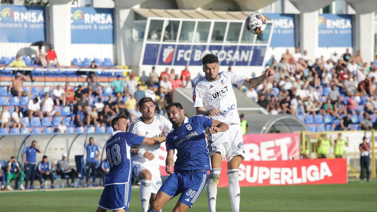 Botoșani - FC U Craiova 4-1, în a 4-a etapă a play-out-ului din Superliga. Dezastru pentru Adrian Mititelu! Oltenii rămân în 10 oameni și încasează 3 goluri unul după altul. Lopez înscrie din foarfecă