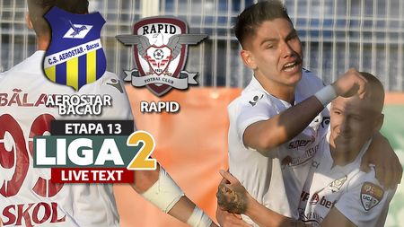 Rapid trece cu 3-2 de Aerostar și obține a treia victorie consecutivă cu interimarul Mihai Iosif. Giuleștenii au avut 2-0 în minutul 9 și au jucat din minutul 30 în inferioritate numerică