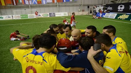 Suntem campioni europeni la minifotbal! "Tricolorii" au câștigat finala cu Slovenia cu un gol marcat când mai erau două minute de joc