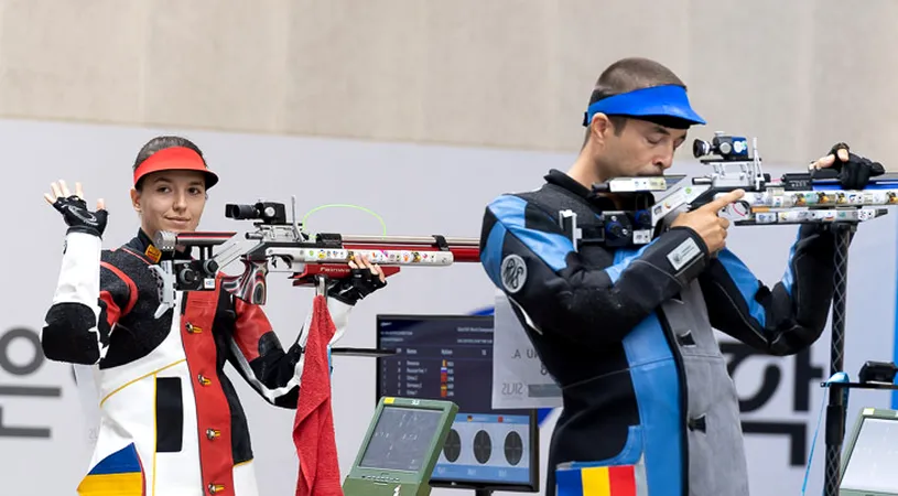 Laura Coman și Alin Moldoveanu, la un pas de a se califica la Jocurile Olimpice de la Tokio. Cei doi trăgători români s-au clasat pe locul 4 la Campionatele Mondiale în proba de pușcă 10 metri mixt