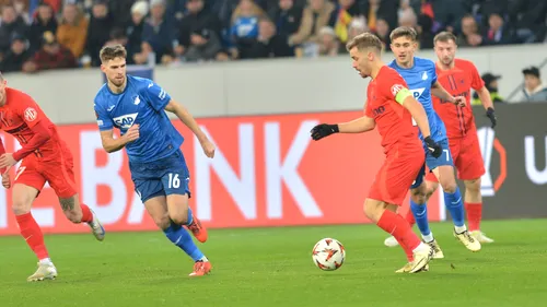 Hoffenheim - FCSB 0-0, în etapa 6 din Europa League. Campioana României a ajuns la 11 puncte și este pe locul 7