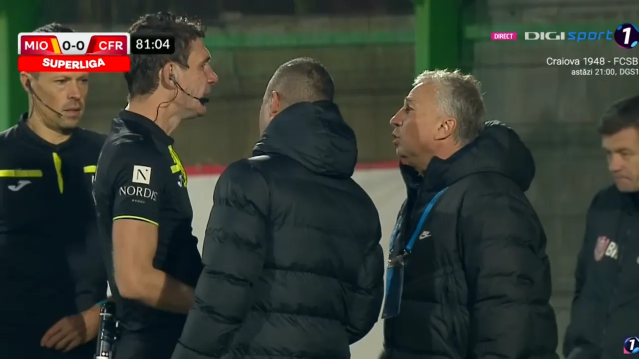 Faza controversată la care Dan Petrescu „a luat foc”! Arbitrul a refuzat să dea un penalty pentru CFR Cluj, chiar dacă pe reluări contactul a fost evident