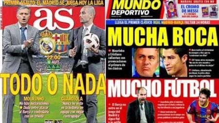 Galacticii: "Totul sau nimic"!** Realul, ironizat de catalani: "Voi multă vorbă, noi mult fotbal"