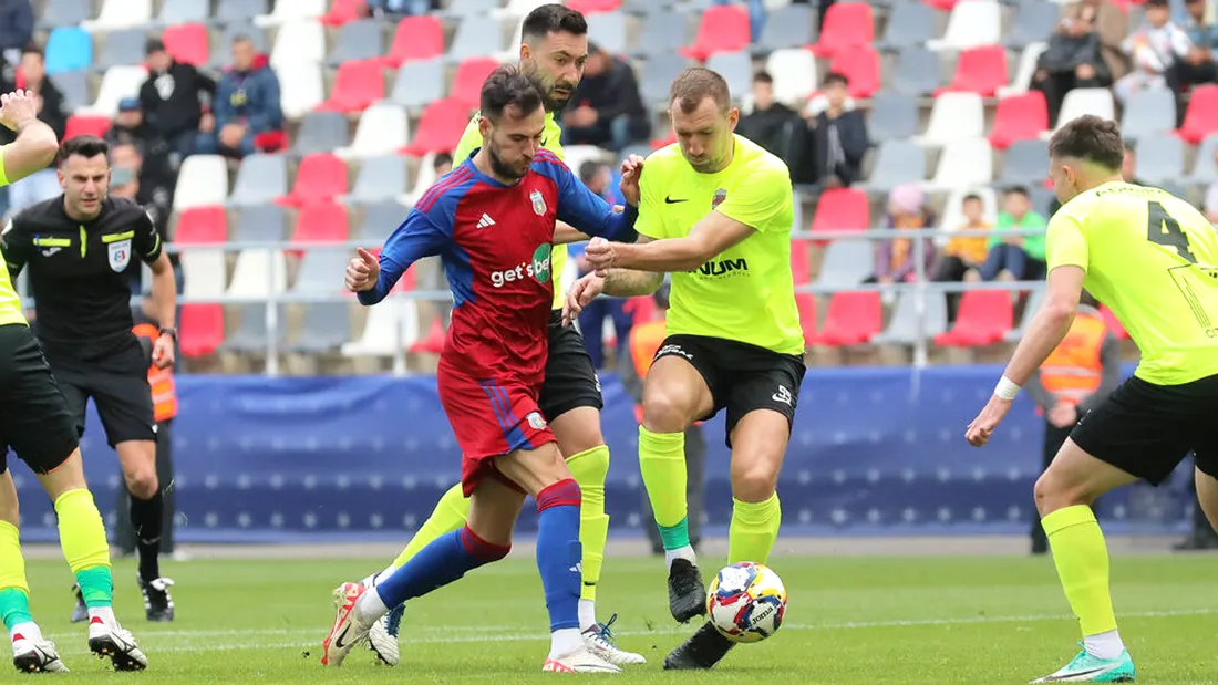 Victorie chinuită obținută de Steaua în fața retrogradatei CS Tunari. Reacția lui Daniel Oprița