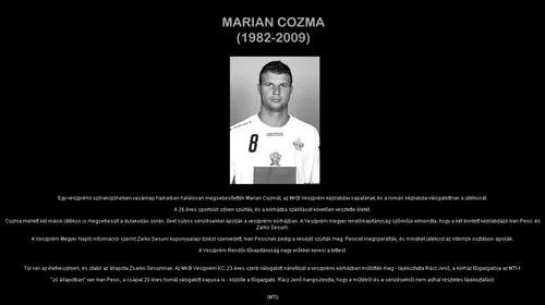 Minut de reculegere in Ungaria pentru Marian Cozma
