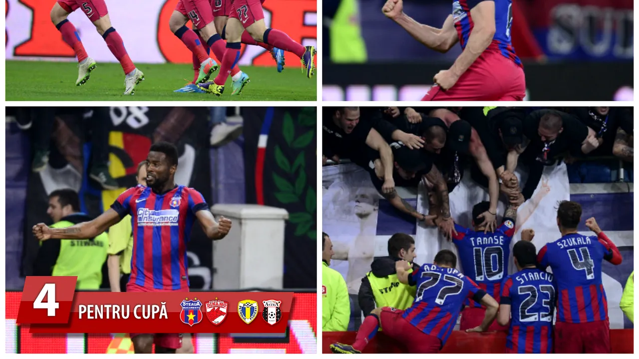 Moment perfect pentru Steaua lui Reghe: o singură dată în istorie mai reușiseră roș-albaștrii să înscrie de 4 ori în prima repriză a derby-ului