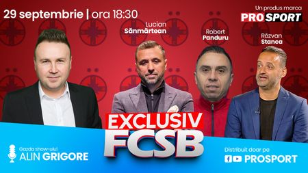 EXCLUSIV FCSB, azi de la 18:30. Lucian Sănmărtean și Răzvan Stanca analizează la sânge campioana României: ce trebuie să facă Gigi Becali pentru un nou titlu