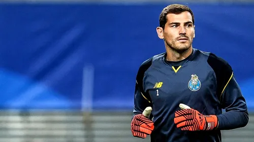 Legendarul Iker Casillas, de urgență la spital după ce a suferit un infarct! Șefii lui Porto au anunțat în ce stare e portarul
