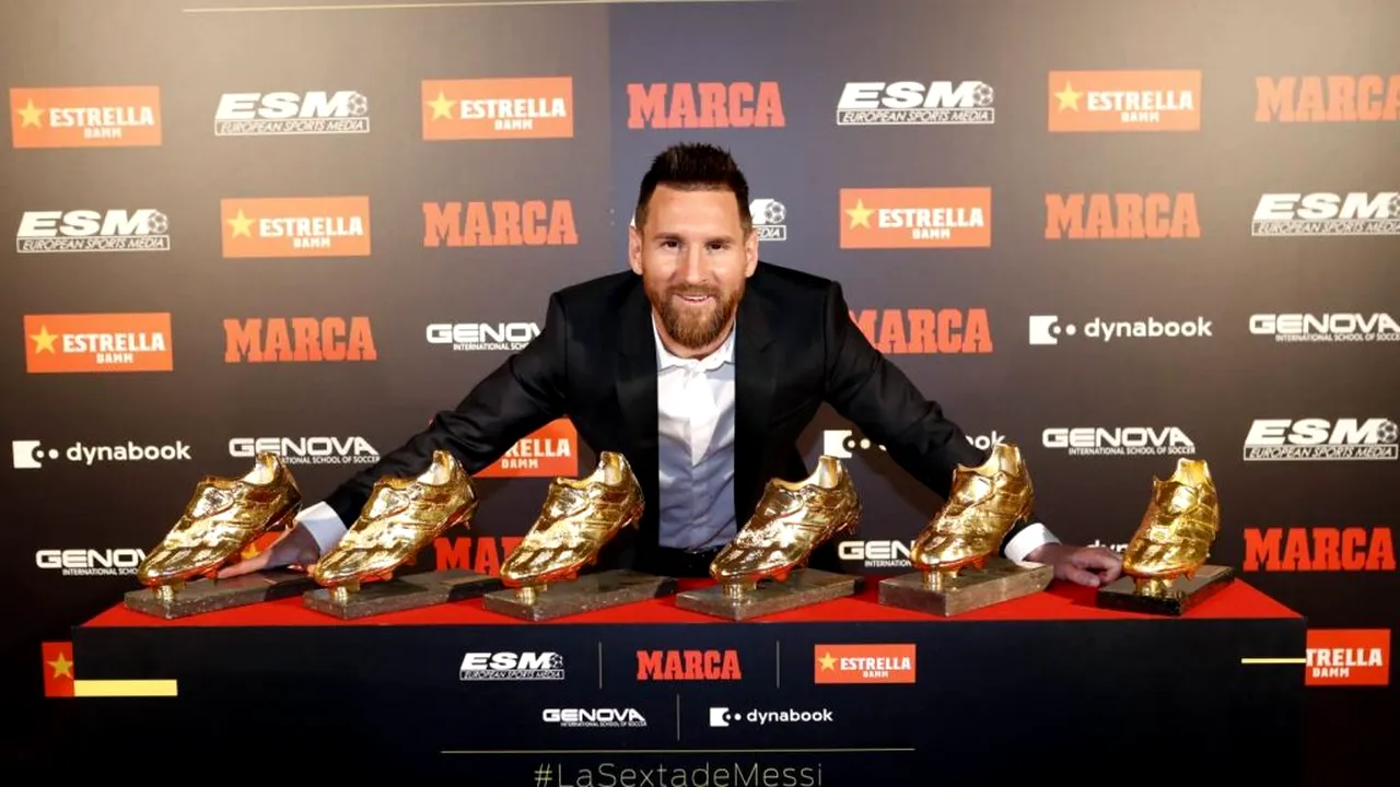 Încă una la colecție! Leo Messi a primit a șasea Gheată de Aur din palmares | FOTO