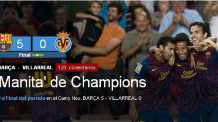 Cel mai bun răspuns pentru "galopul" lui Ronaldo: BarÃ§a a năucit-o pe Villarreal