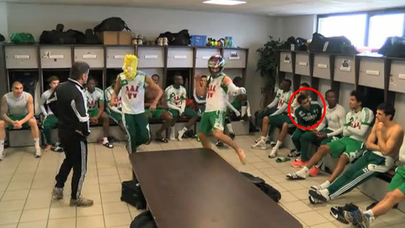 VIDEO DEMENȚIAL Nicoliță a "învățat" Harlem Shake!** Ce l-au pus francezii pe Bănel să țină pe cap 