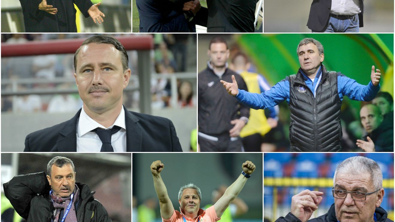 Întoarcere în timp sau eșecul generației tinere? Media de vârstă a antrenorilor în Liga 1 a crescut cu 6 ani de la începutul campionatului. Rădoi, Alexa sau Baciu sunt istorie, în timp ce Mulțescu, Marin și Stoichiță sunt iar "la putere"