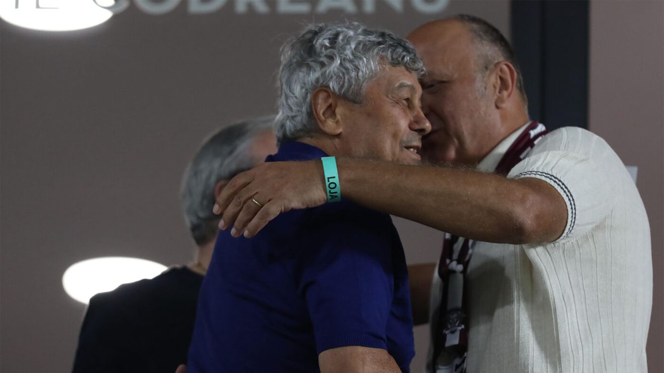 Apariția serii la Rapid - UTA. Mircea Lucescu s-a îmbrățișat cu Dan Șucu după ce i-a propus transferul lui Ianis Hagi