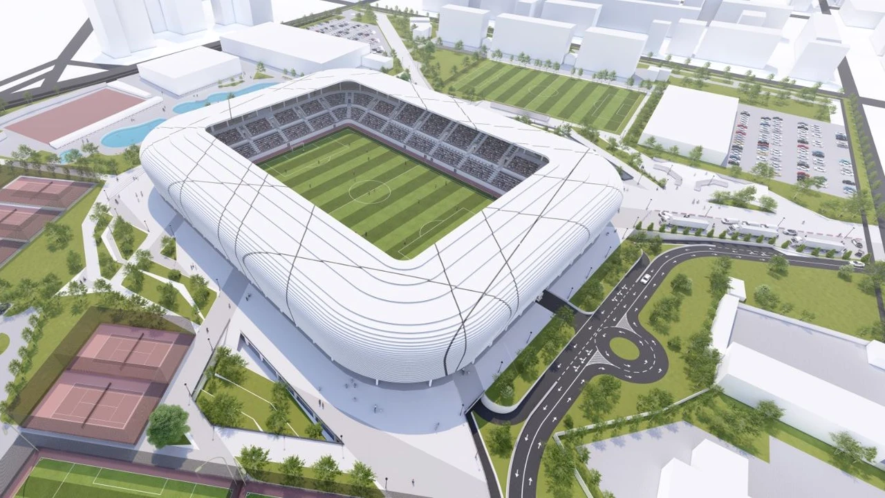 Proiect ambiţios în fotbalul românesc! Stadion nou şi bază cum