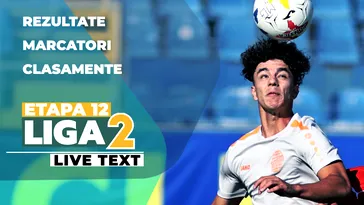 Liga 2, etapa 11 | Primele cinci meciuri ale zilei încep la ora 11:00. Reșița și Metaloglobus se bat, de la distanță, pentru treapta a treia de pe podium