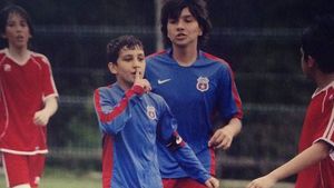 Stelist de mic. FOTO Robert Vâlceanu, în perioada în care evolua pentru juniorii Stelei