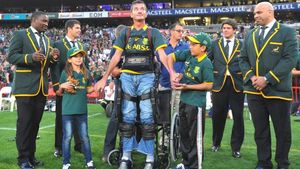 VIDEO | A murit primul rugbyst care a reușit să-l placheze pe Jonah Lomu. Fostul căpitan al Africii de Sud, câștigător al Cupei Mondiale în 1995, avea 45 de ani. "Placajele de manual pe care i le-a dat în acea finală a Cupei Mondiale rămân un moment de istorie" 