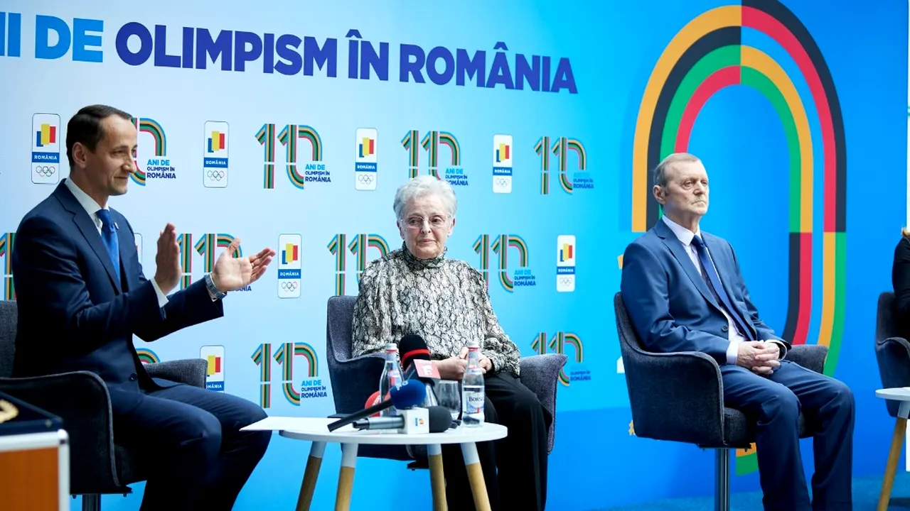 Momente emoționante la 110 ani de olimpism în România: Viorica Viscopoleanu și Dan Grecu au primit Colanul de Aur! Cine a fost lângă cei doi campioni. VIDEO
