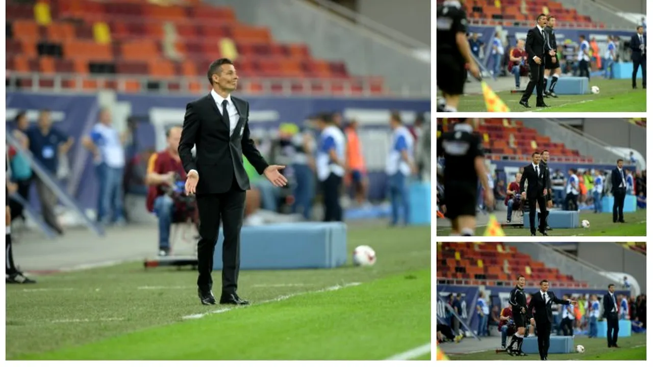 FOTO | Cum s-a comportat Gâlcă la primul său meci oficial