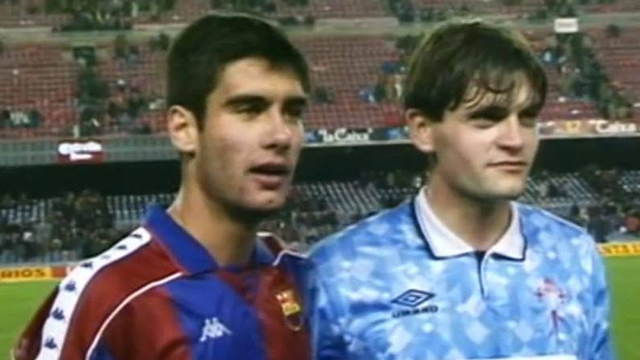 Imagini emoționante de acum 20 de ani. VIDEO - Guardiola și Vilanova, pe vremea când erau jucători: "Drum bun, Tito"