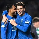 Reacția lui Ianis Hagi pentru BBC, după ce a dat gol sub ochii lui Gică Hagi în derby-ul de poveste Rangers – Celtic 3-0