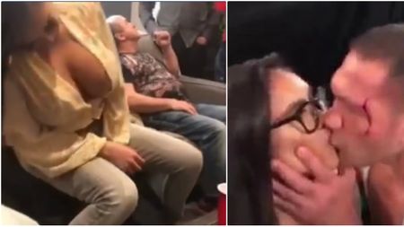 L-a acuzat de hărțuire sexuală și l-a "târât" în fața Comisiilor, dar nu a știut de filmarea asta. VIDEO | Jurnalista sărutată cu forța de învingătorul lui Bogdan Dinu, surprinsă în timp ce dansa lasciv la petrecerea de după luptă