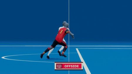 Penalty-ul primit de Croația în meciul cu Belgia, anulat de VAR pentru un offside greu de înțeles chiar și cu grafica în față! FOTO