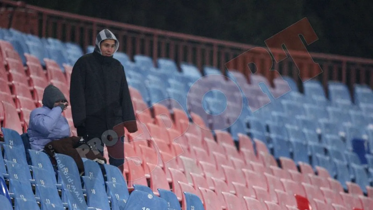 FOTO** Cea mai mică asistență din istorie pentru Steaua!