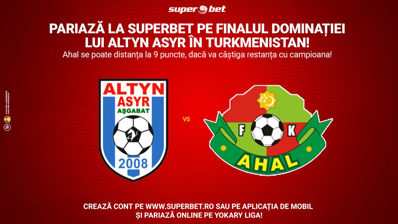 PSG-ul Turkmenistanului e în criză și poate pierde titlul după 6 succese consecutive. Ahal prinde viteză, dacă rămâne cu punctaj maxim și după restanța cu Altyn Asyr