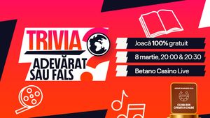 ADVERTORIAL | Trivia Adevărat sau Fals revine cu două ediții speciale de Ziua Femeii, doar în Betano Casino Live