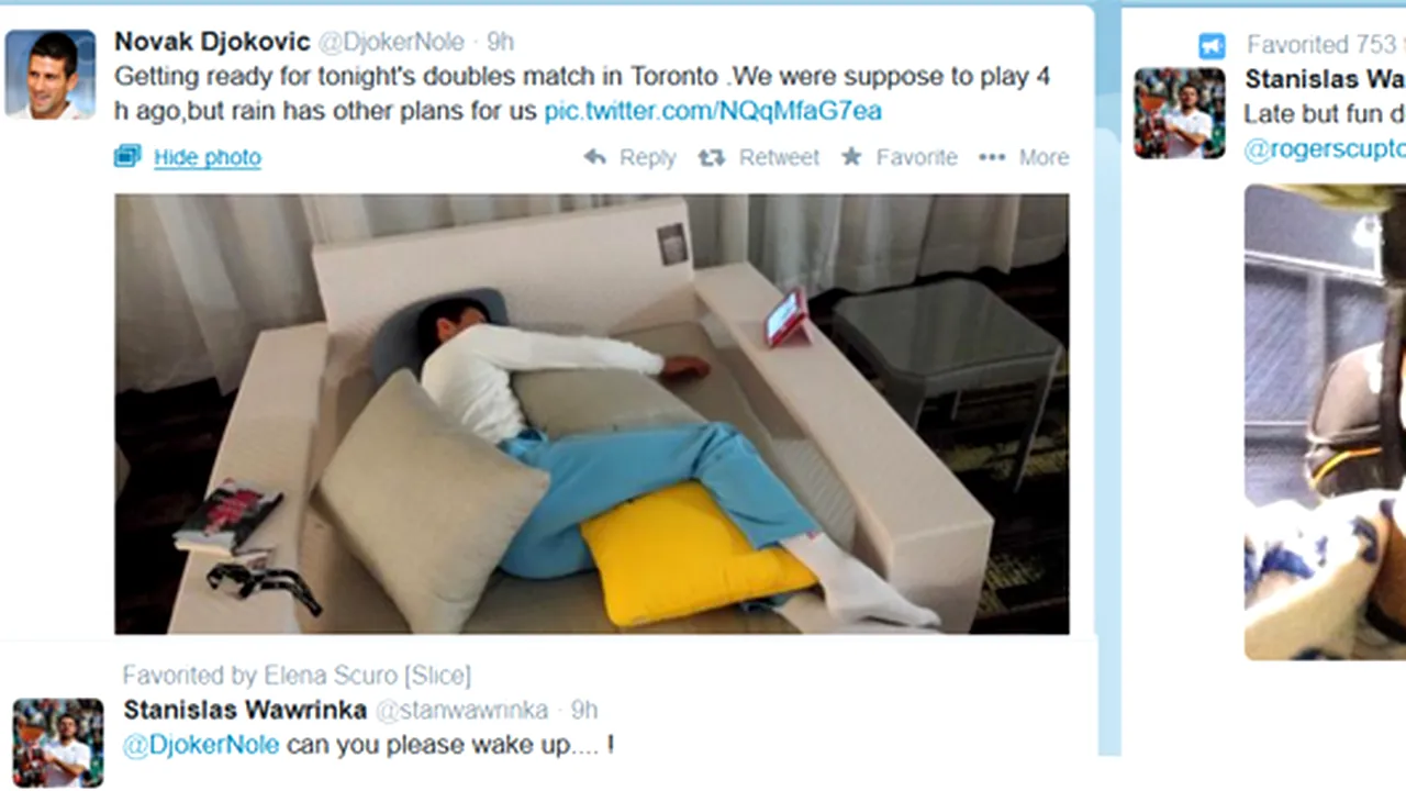 Djokovic și Wawrinka, echipă pe terenul de tenis, grup comic pe internet