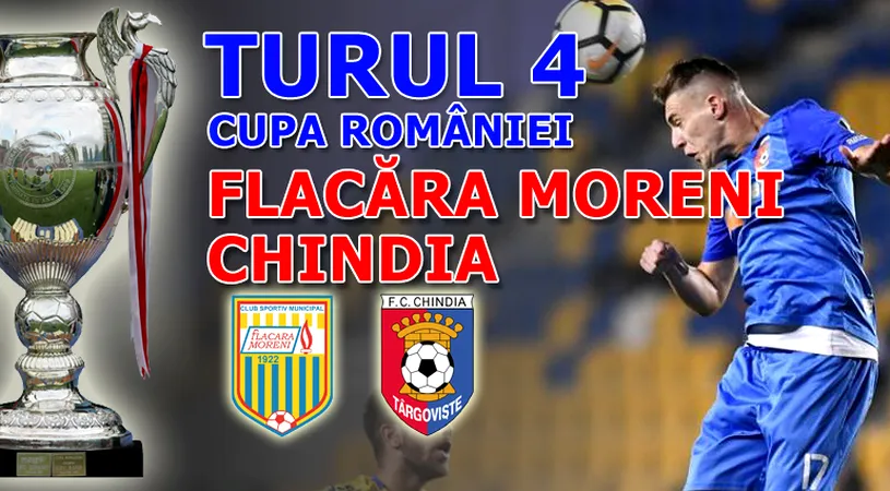Chindia se califică dramatic în 16-imile Cupei României, cu gol marcat la Moreni în minutul 90+6.** Gabi Paraschiv, trimis în tribună după ce a vrut să-și scoată echipa de pe teren