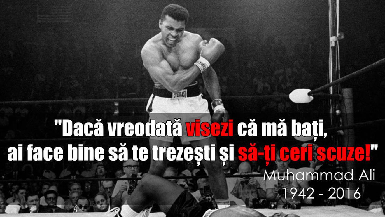 Moștenirea lui Muhammad Ali! "Sunt rău! Am ucis o piatră, am rănit o cărămidă și am spitalizat o stâncă..." 30 de citate memorabile ale fostului campion mondial din box | VIDEO