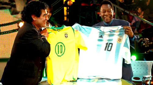 Maradona: „Neymar e prost crescut, la fel ca Pele!”** Răspunsul lui Pele l-a lăsat cu gura căscată pe „Butoiaș” :)