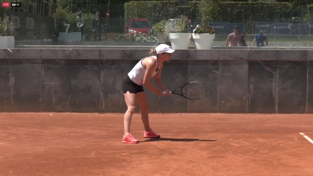 „Regina" Romei, gata să își apere coroana! Simona Halep s-a antrenat cu o jucătoare din Top 10 în prima zi la Foro Italico | FOTO