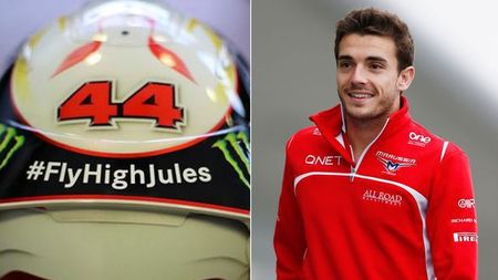 Lewis Hamilton, omagiu pe cască pentru Bianchi la GP-ul Ungariei