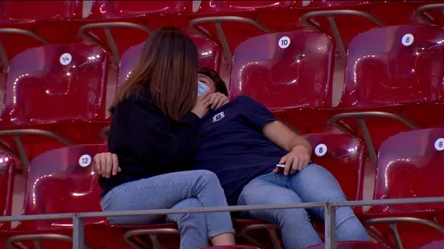 „Acțiune” și în tribune la turneul lui Ion Țiriac de la Madrid! Doi tineri s-au lăsat duși de val chiar în timpul meciului | FOTO