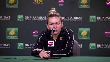 Reacție neașteptată a Simonei Halep, după eliminarea de la Indian Wells: "Am plâns în vestiar". Românca știe unde a pierdut meciul cu Vondrousova