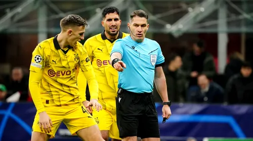 Istvan Kovacs, atacat dur după o decizie luată în duelul AC Milan – Borussia Dortmund din Champions League: „Niciodată în viața lui!”. Un campion mondial, scandalizat. VIDEO