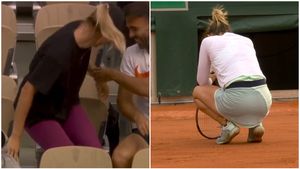 Moment foarte ciudat la meciul pierdut de Simona Halep la Roland Garros, petrecut în loja adversarei! Ce a putut păți o colaboratoare a lui Qinwen Zheng | FOTO
