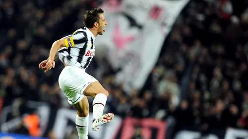 Juve a câștigat „Derby d’Italia” și e la 4 puncte de Milan!** Juventus – Inter 2-0. Del Piero a marcat din nou
