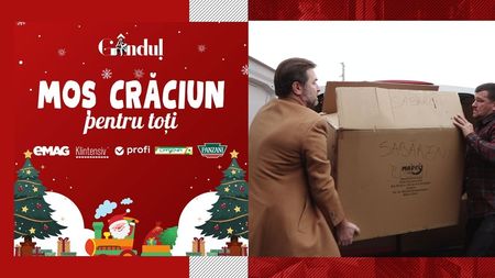 Gândul Media Network, campanie umanitară - „Moș Crăciun pentru Toți”: „IUBIREA și BUNĂTATEA nu au rămas doar vorbe goale”. VIDEO EXCLUSIV