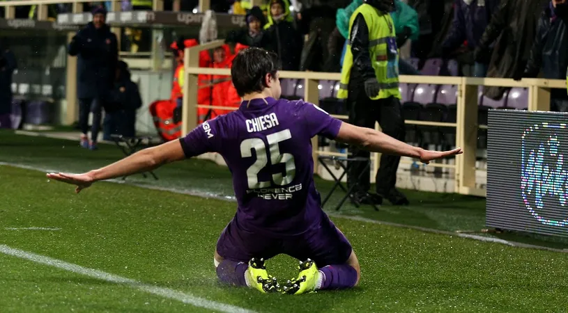 VIDEO | Fiorentina a dat recital contra Romei, în Cupă! Umilință totală pentru echipa lui Di Francesco. Chiesa a reușit un hat-trick