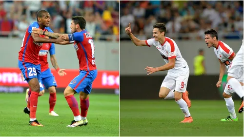 LIVE BLOG | Steaua - Dinamo 1-1. Reghecampf a mizat pe 6 jucători ofensivi. Degeaba. Rotariu a marcat pentru echipa lui Andone, De Amorim a egalat. Oaspeții au încheiat în 10 după eliminarea lui Filip 