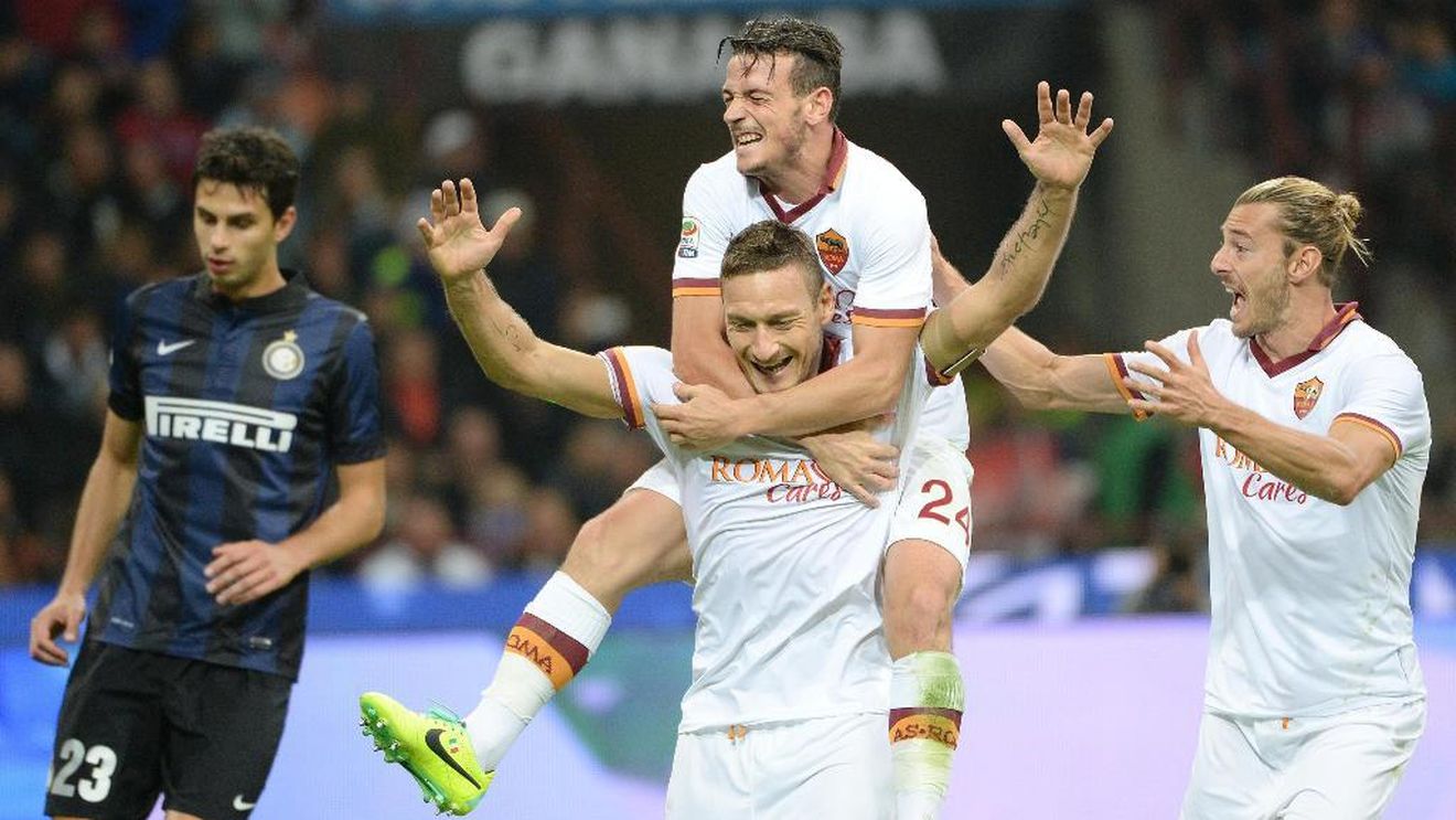 Totti, imperial în Inter - AS Roma 0-3! "Dublă" pentru legendarul atacant al oaspeților