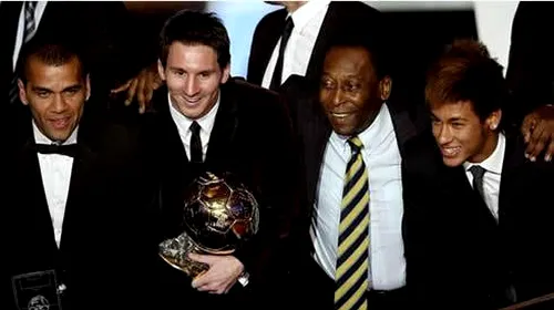 Messi, declarație emoționantă** „Sunt mândru că sunt atât de aproape de Pele! Scopul meu nu e să primesc premii, ci să mă apropii de el”