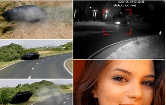 ANIMAŢIE. Filmul teribilului accident din Timiş, provocat de un şofer de BMW care îşi luase permisul de 4 zile. Prietena lui a murit, după ce a fost aruncată din maşină