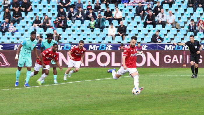 Oțelul - UTA Arad 1-0, în etapa 5 a play-out-ului Superligii. Oaspeții au terminat meciul cu doi oameni mai puțin